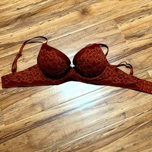 32D Aerie Pumpkin spice color push up bra